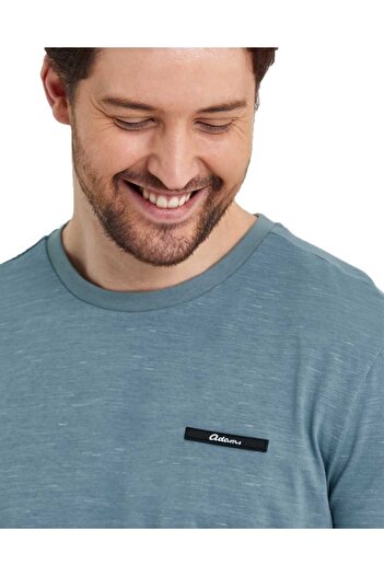 Adams Ανδρικό μπλουζάκι με κοντό μανίκι Basic Unprinted Logo