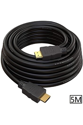 Alfais 5097 Hdmi 5 Metre Lcd Laptop Full Hd Ara Altın Kaplama Bağlantı Kablosu