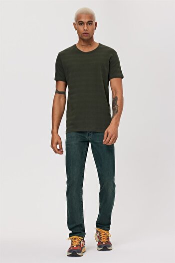 Lee Cooper Ανδρικό T-shit Khaki 232 cm 242060 Baınes
