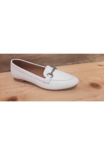 CHOPPER Genuine Leather White Women's Loafer