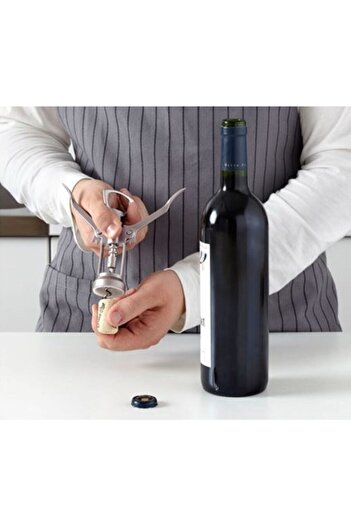 IKEA Corkscrew Bottle Opener 16 Cm Nickel Plated Lame