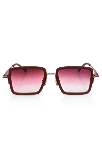 Angel Eyes Burgundy Framed Women's Sunglasses with Burgundy Gradient Lenses Ae2209c5-5