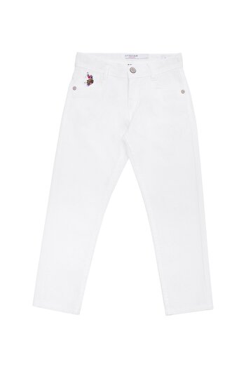 U.S. Polo Assn. Білі брюки-чинос для хлопчиків із завуженою талією Michaelkıds23y