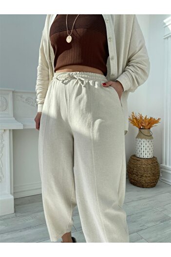 My Blog Stone Linen Shalwar Trousers