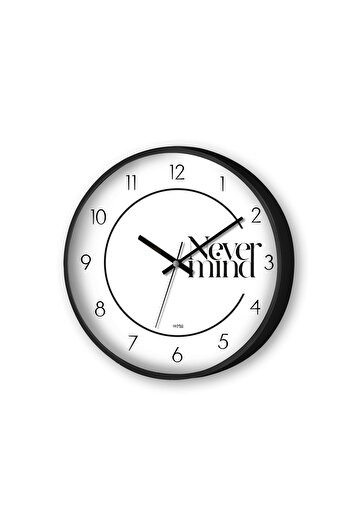 The Mia Hype Never Mind Glass Wall Clock 30 cm Dvs131