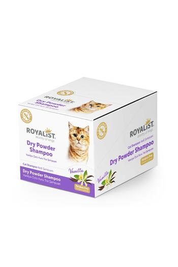 Royalist Parabensiz Kediler Için Vanilyalı Kuru Toz Şampuan 150 Gr- Sürpriz Hediyeli