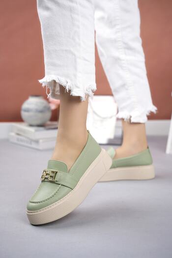 Freemax Mint Women's Oxford Shoes - High Poly Sole, Metal Buckle