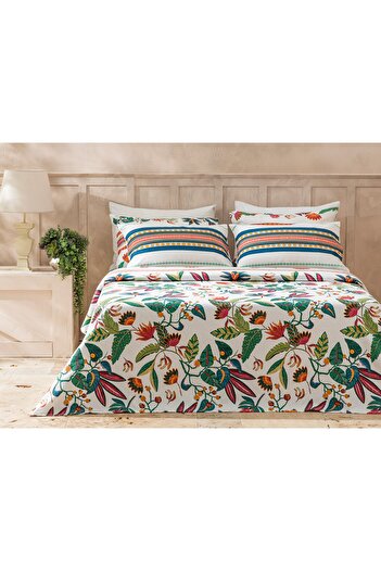 English Home Exotic Garden Printed Single Pike 150x220 Cm Dark Green