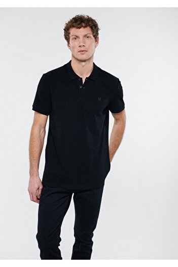 Mavi Μαύρο μπλουζάκι Polo Regular Fit / Normal Cut 88043900