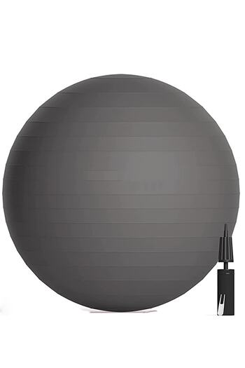 ULTIO 65 cm Pilates Ball and Bidirectional Pump Set