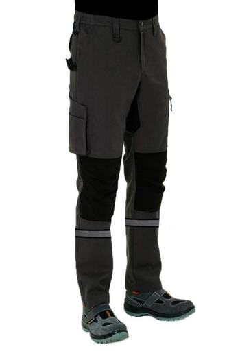 Şensel Світловідбиваючі робочі штани, сіро-чорні -54e6282-workwear