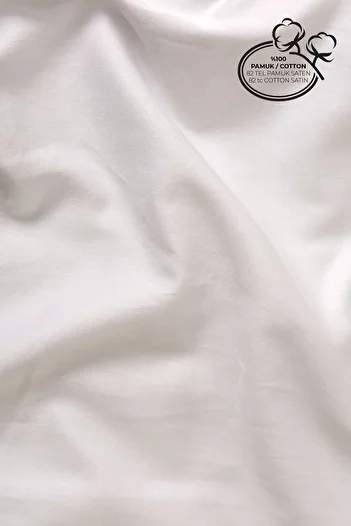 Tuğba Kuğu Cotton Satin Sheet - Baby Size (120X180) - Non-Elastic