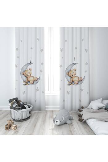 instababyrooms Children's Room Digital Printed 135x260cm Single Wing Background Curtain Model 01399
