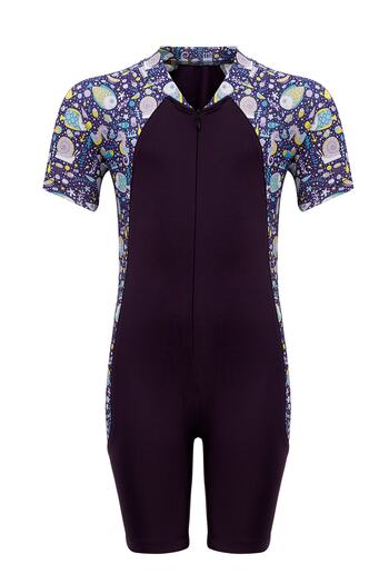 Adasea Patterned Kids Jumpsuit Swimsuit