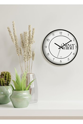 The Mia Hype Never Mind Glass Wall Clock 30 cm Dvs131