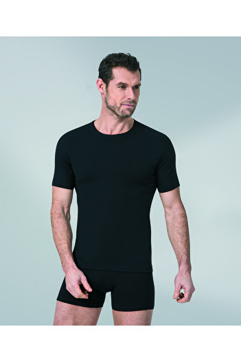 Namaldı Men's Zero Crew Neck Premier Fabric Undershirt Athlete 181 Black