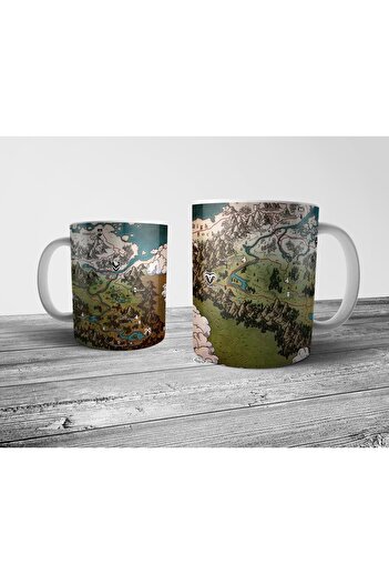 Pixxa Skyrim Map - The Elder Scrolls V: Skyrim Mug Cup Model 2