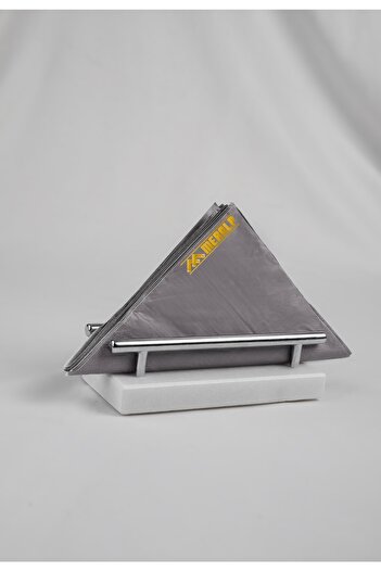 MERALP Suport pentru șervețele Uludağ Silver Real Marble, Mâner cu profil metalic