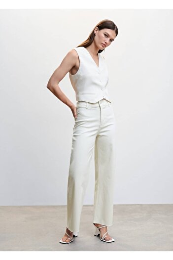 MANGO Woman Pantaloni pantaloni cu talie înaltă