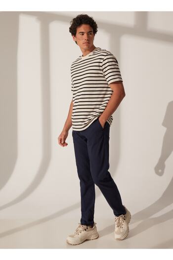 Lee Cooper Chino Pants, 38-32, Navy Blue
