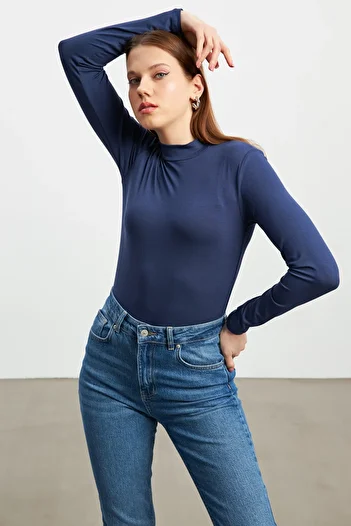 Bipantolon Women's Navy Blue Bodysuit