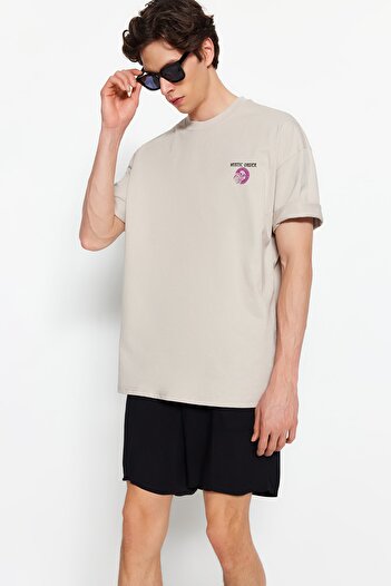 Trendyol Collection Bavlněné tričko s mystickým potiskem – TMNSS23TS00165