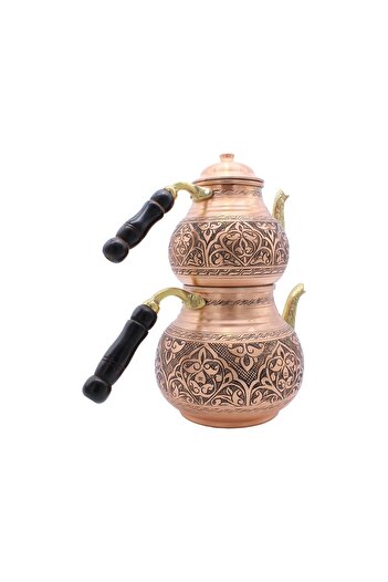 ANTEPSEPETİ Bakır Nakışlı Çaydanlık