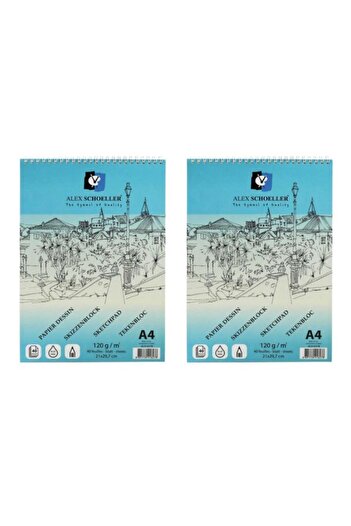 Alex Schoeller Caiet bloc de schițe A4 120gr 40 coli - ALX-0278