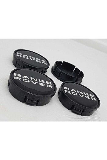 DURU DORUK Jant Göbeği Range Rover 58/55 (55mm Yuva) 4'lü Set Siyah Plasto Damla