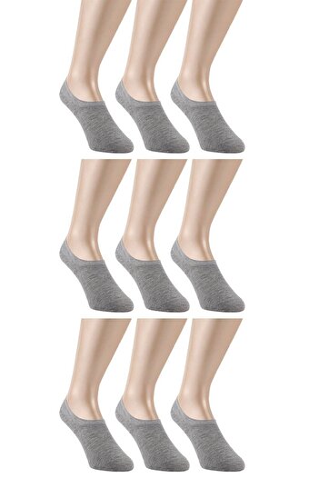 nettofit 9 Pack Summer Seamless Men's Invisible Ballerina Socks Multicolored Plain Sneakers