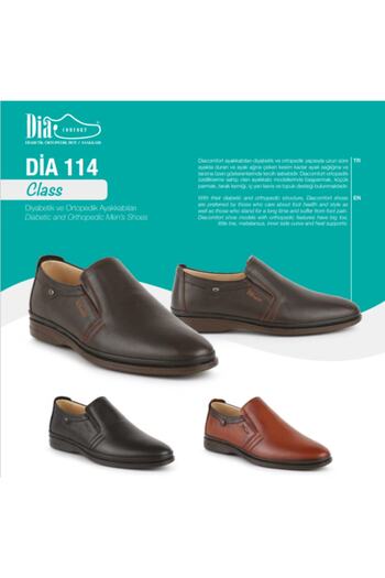 DİA COMFORT Dia Diabetic Men's Black Color Candy Shoes, Casual Shoes