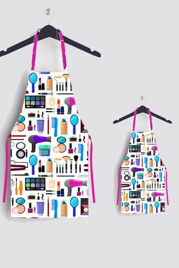 AYSHOME Hairdresser Mother Child Stain-Proof Kitchen Apron