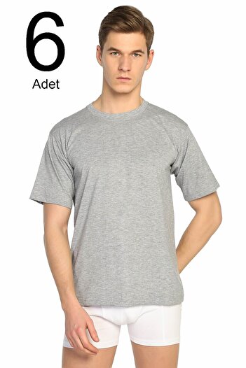 İFAYTEKS Pack of 6 Tutku 0 Collar Men's Undershirt