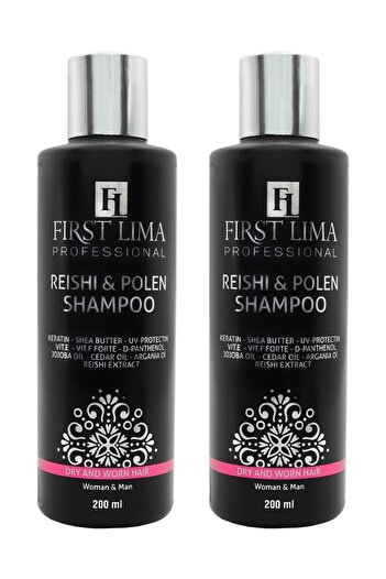 First Lima Professional 2 Pieces 200 ml Hair-Blended Shampoo - Special Anti-Fraying for Dyed and Damaged Hair