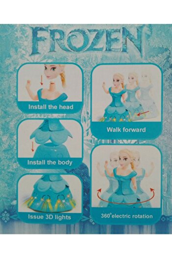 ELSA Dans Eden Bebek Işıklı Müzikli Hareketli Dansçı Frozen Bebek