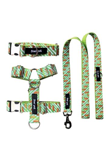 Jimi pet Collar Set Hot Dog Model