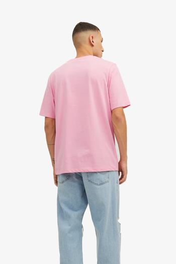 Jack & Jones Ανδρικό ροζ μπλουζάκι Jack Jones Jorbeachbone