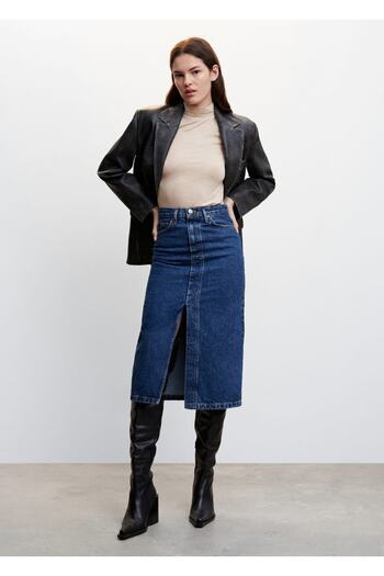 MANGO Woman Turtleneck Long Sleeve T-Shirt