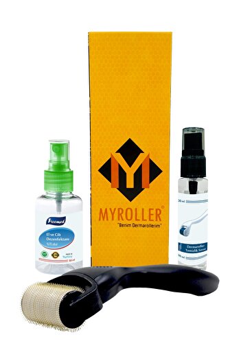 Myroller Dermaroller 0.50 Mm Titanium 1200 Needle Derma Roller
