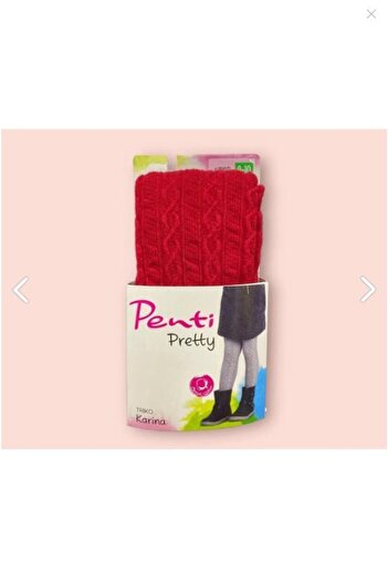 Penti Girl's Knitwear Karina Self Patterned Thick Pantyhose 1027