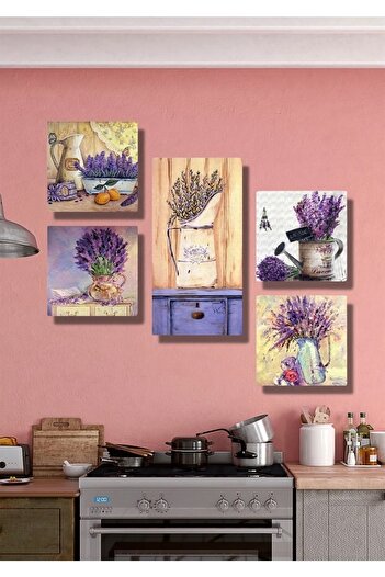Cadran Collage Style 5 Parçalı Mdf Tablo Atf64