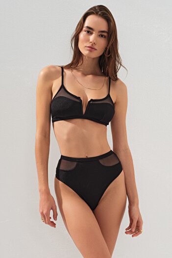 Pierre Cardin Polina Black V Tulle Bikini - Strappy, New Season RL 231244