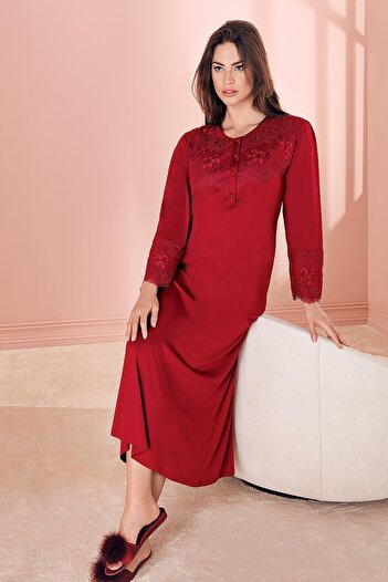 Espuar 380 Cotton Comfortable Maternity Single Long Nightgown