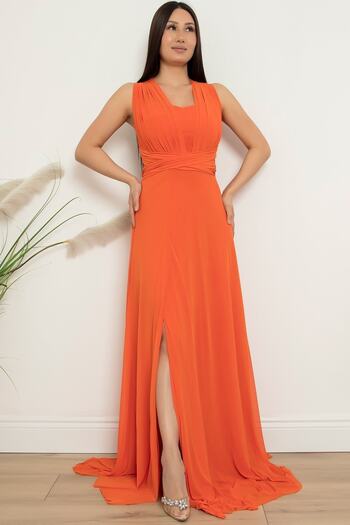 PULLIMM Strapless Tulle Dress - Halter 13426