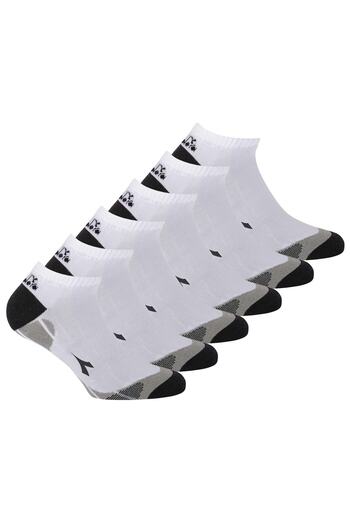 Diadora Unisex Sneaker Sportsocken, 6er Pack - Socken, Mehrfachpackung, Logo, Muster
