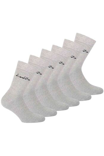 Diadora Unisex Socken, 6er Pack - Sportsocken, Baumwolle, Logo, einfarbig