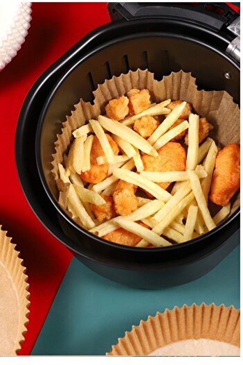 SoyAkca Airfryer (air Fryer) Fryer Baking Paper - 50 Pieces 16cm - 50pcs