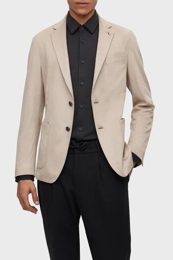 BOSS Stretch Fabric Slim Fit Unlined Blazer Jacket Men's Jacket 50489419 271