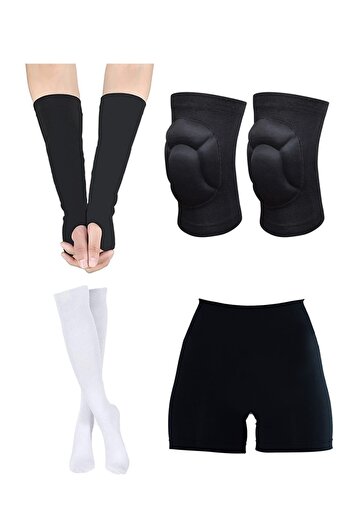 GAZELMANYA Volleyball Knee Pad + Volleyball Tights + Volleyball Armband + Volleyball Socks 7 Piece Volleyball Set Volleyball