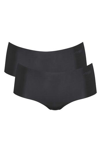 SLOGGI Damen Shorts, 2er Pack - Zero Microfibre 2.0 Shorts, Mikrofaser, einfarbig